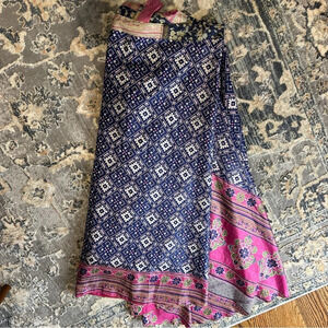 Earth bound Indian silk skirt